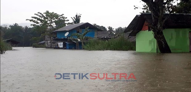 Banjir yang merendam beberapa wilayah di KOnawe Utara