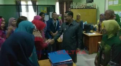 sidak plt walikota kendari pns lingkup kota kendari
