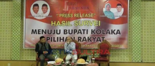 jsi rilis hasil survei pilbup kolaka