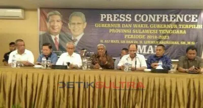 suasana deklarasi kemenangan aman
