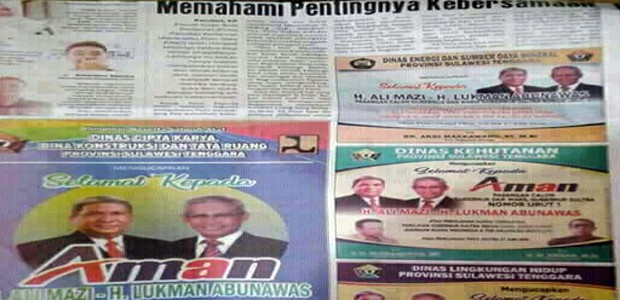 Iklan Ucapan Selamat AMAN di Koran