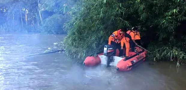 Pencarian KorbanTenggelam di sungai Konawe oleh tim sar
