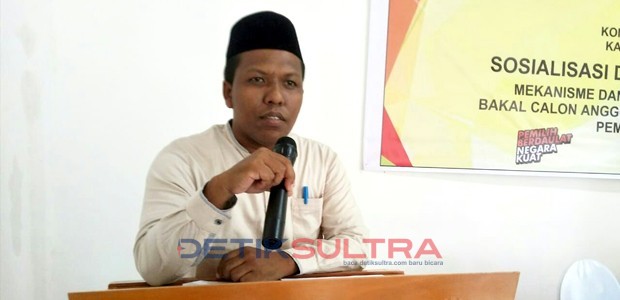 Ketua KPU Kabupaten Wakatobi, Abdul Rajab.