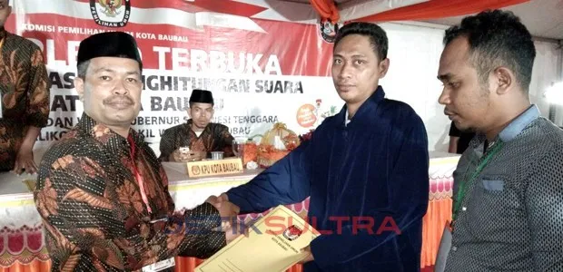 hasil pleno kpu kota baubau