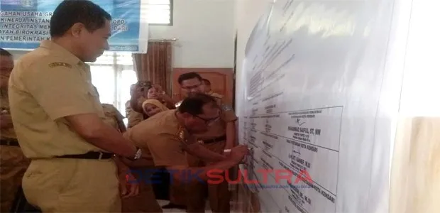ASN Pemkot Kendari Tanda Tangan Pakta Integritas