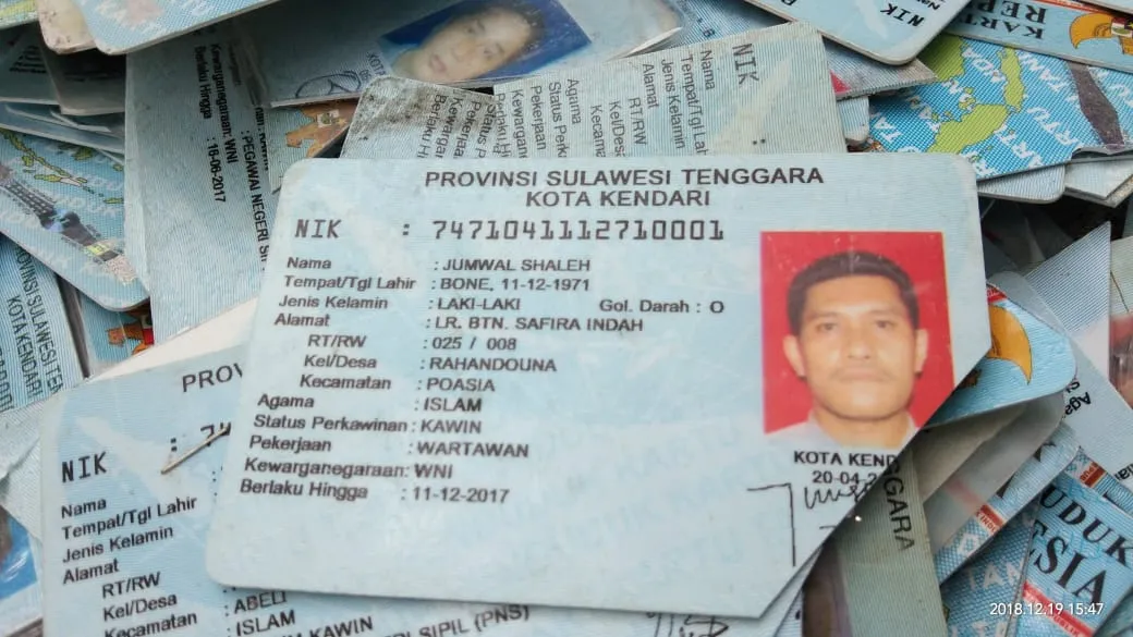 KTP-el ketua KPU kota Kendari invalid, digunting dan dimusnahkan Dukcapil bersama ribuan KTP lainnya