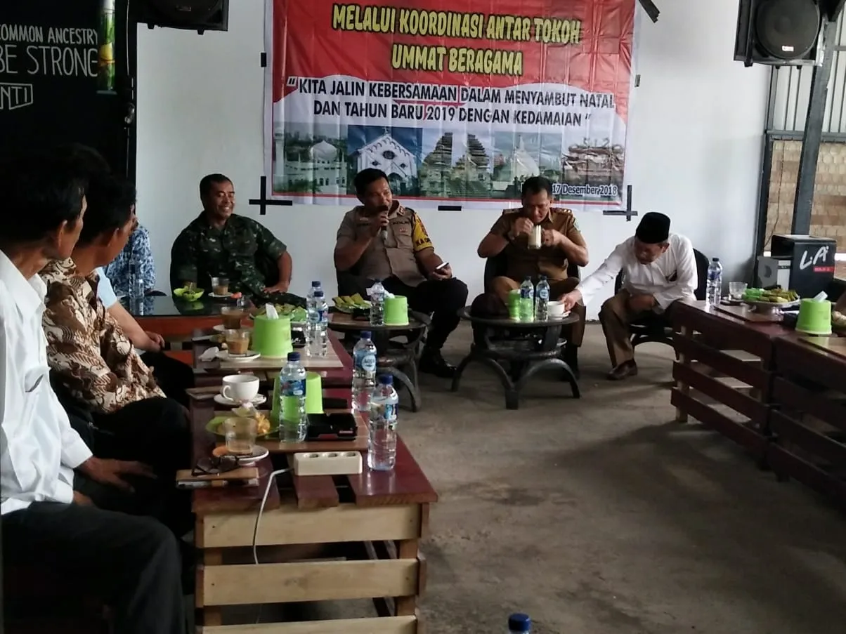 Kapolres Konawe saat menyampaikan pidatonya di hadapan perwakilan FKUB Kabupaten Konawe