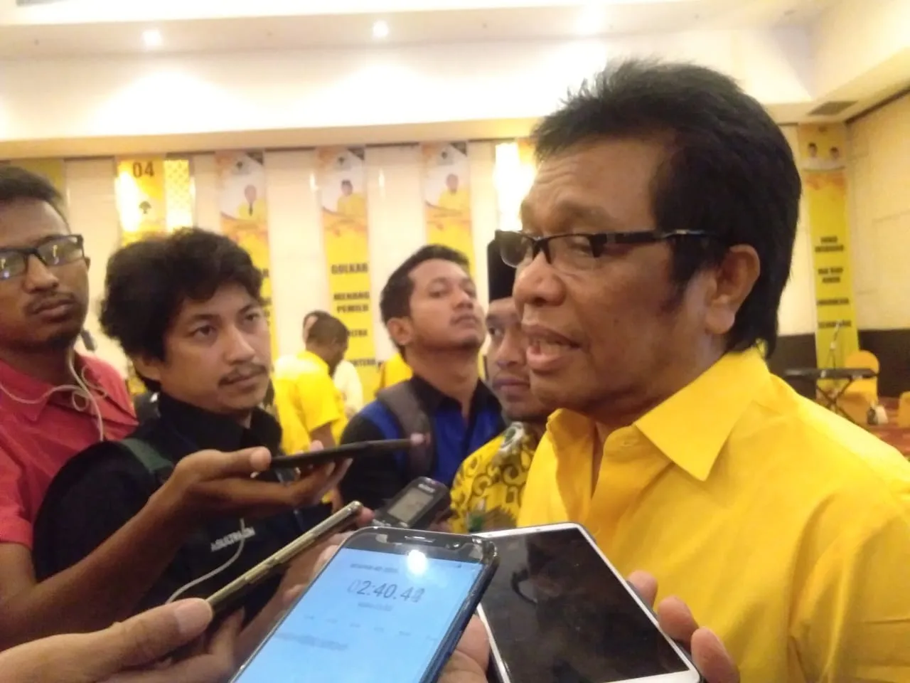 Ridwan Bae Ketua tim pemenangan pasangan Joko Widodo - Ma'ruf Amin pada Pilpres 2019 di Sultra