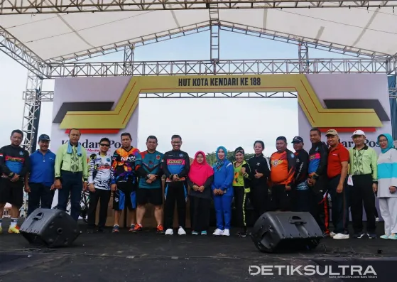 Gowes dan Senam Tutup Kendari Ekspo