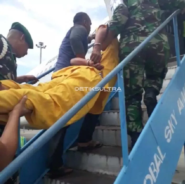 Usai Diperiksa Denpom, Predator Anak Diterbangkan ke Makassar