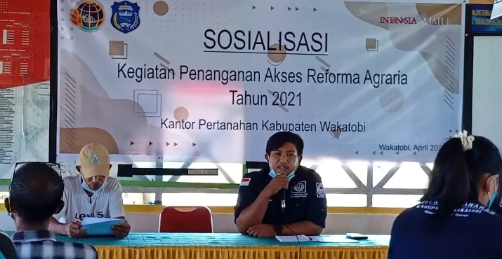 BPN Wakatobi Sosialisasikan Penanganan Akses Reforma Agraria di Desa Dampingan-min