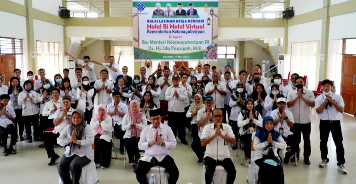 BLK Kendari Ikut Serta Halalbihalal Virtual Kemnaker RI