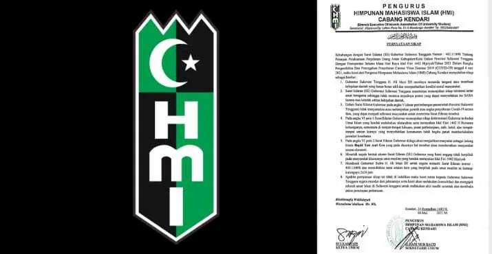 HMI Cabang Kendari Tolak Surat Edaran Gubernur Soal Pelarangan Mudik