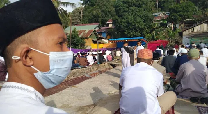 Salat Idul Fitri di Kampung Salo Terapkan Prokes Covid-19