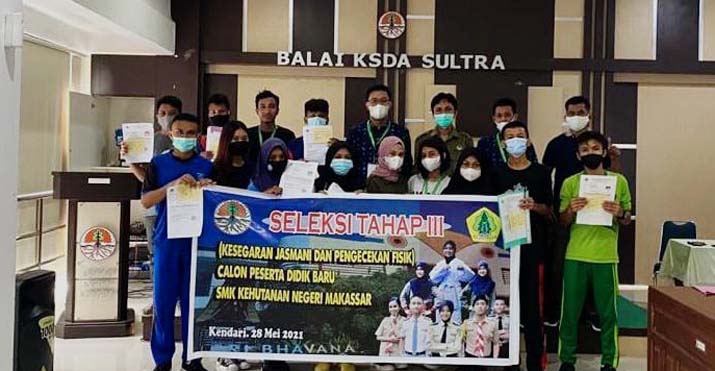 BKSDA Sultra Bantu Fasilitasi Penerimaan Siswa Baru SMK Kehutanan Negeri Makassar