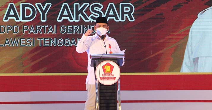 Ketua DPD Gerindra Sultra, Andi Ady Aksar