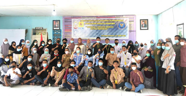 BNNP Sultra Edukasi P4GN pada Himpunan Pemuda Pelajar dan Mahasiswa Lalonggasumeeto