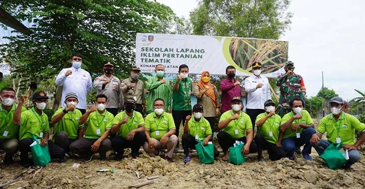 Bersinergi dengan Pemda, BMKG Konsel Gelar SLI Pertanian Tematik