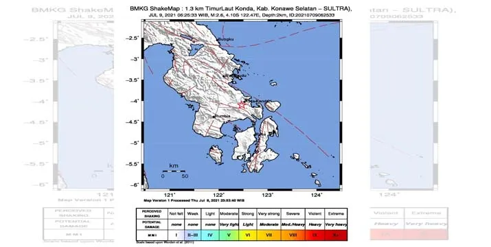 Konsel Diguncang Gempa, BMKG Sebut Tak Berpotensi Tsunami
