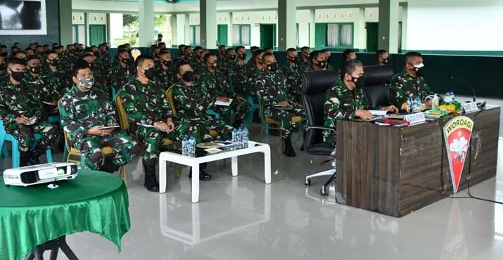 Amankan Obvitnas di Sultra, Satgas Yonif 725 Terima Arahan Kasad