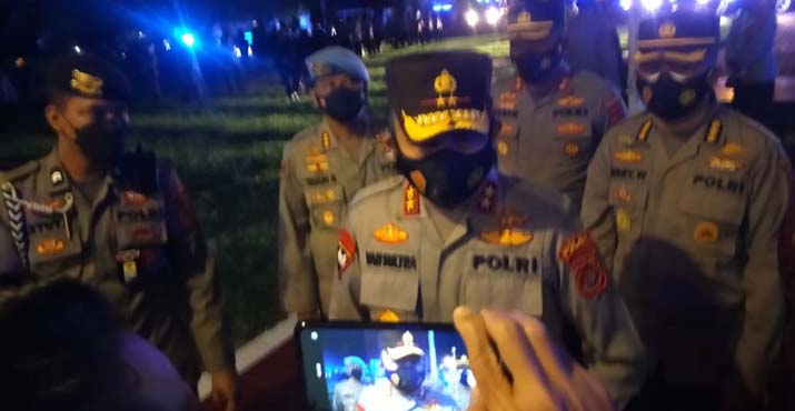 Antisipasi PPKM Mikro Kendari, Ratusan Personel Gabungan TNI/Polri Gelar Patroli