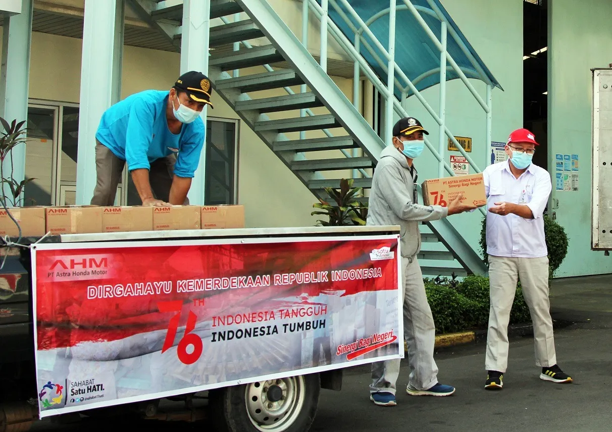 Sambut HUT RI, Honda Salurkan 1.100 Paket Merdeka Peduli Masyarakat