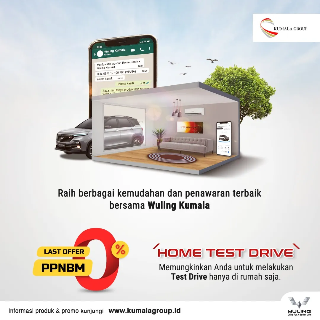 Relaksasi PPnBM 0% Segera Berakhir, Wuling Kumala Beri Gratis Dua Kali Angsuran
