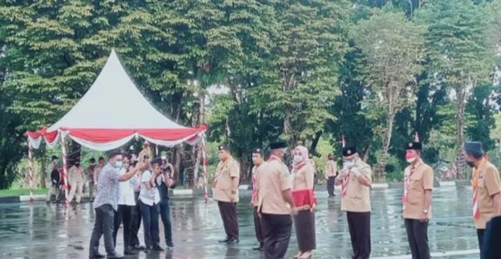 Gubernur Sultra, Empat Bupati, dan Satu Walikota Terima Penghargaan di Hari Pramuka ke-60