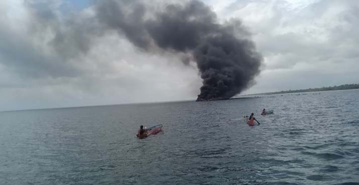 Kapal Terbakar di Bombana Diduga Tak Miliki Izin Operasional