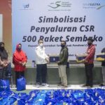 Hari Pelanggan Nasional, Bank Sultra Bagi Ribuan Paket Sembako ke Warga Terdampak Covid