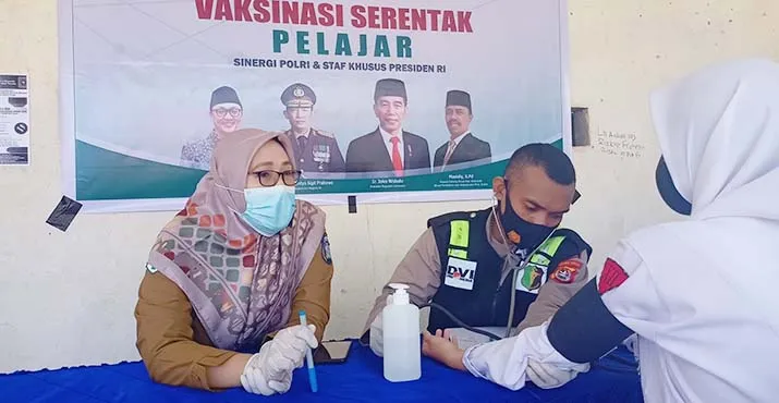 Tekan Angka Penyebaran Covid-19, Polres Wakatobi Gelar Vaksinasi Merdeka