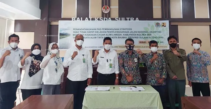 BKSDA Sultra - BPJN Jalin Kerja Sama Bangun Jalan Nasional di Kawasan TWA