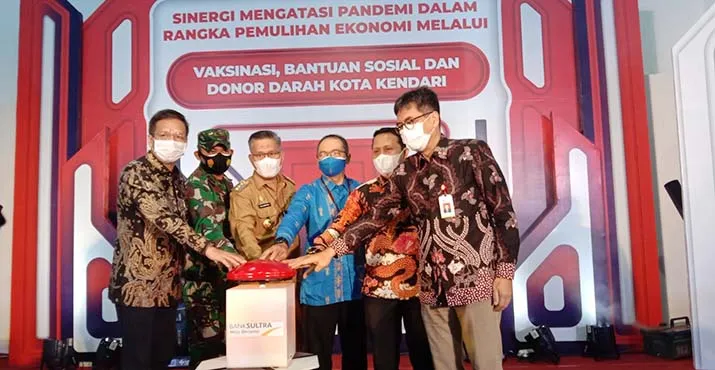 Dorong Percepatan Vaksinasi, Pemkot Kendari Jalin Sinergitas BI dan Tiga Instansi
