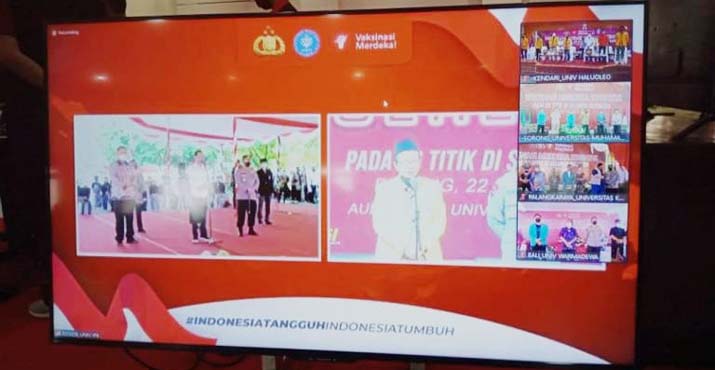 UHO Gelar Vaksinasi Merdeka, Dibuka Langsung Presiden Jokowi