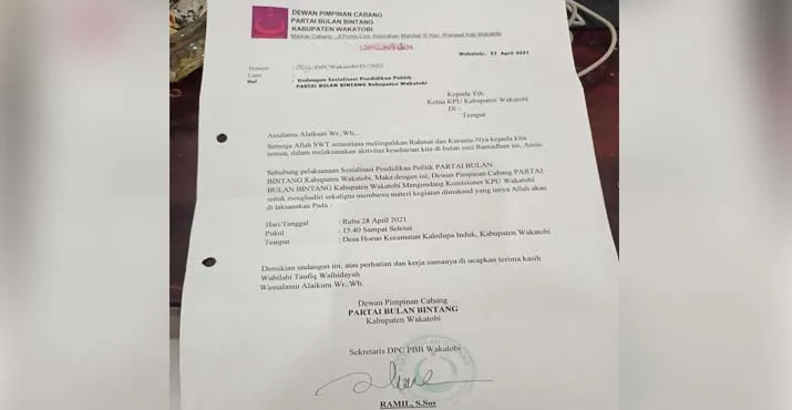 Disebut Tinggalkan Tugas Demi Kegiatan Parpol, Ini Kata Komisioner KPU Wakatobi