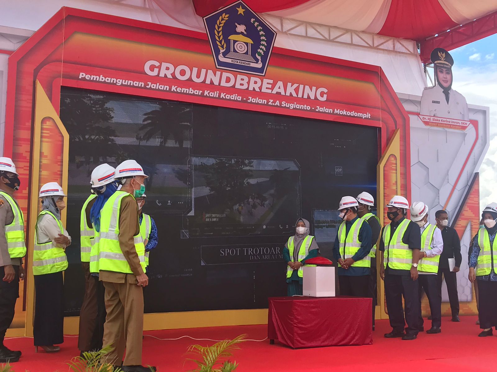 Wali Kota Kendari Groundbreaking Pembangunan Jalan Kembar Kali Kadia dan Jalan ZA Sugianto