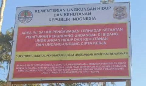 Lokasi Tambang di Blok Mandiodo Konawe Utara Disegel Gakkum KLHK RI