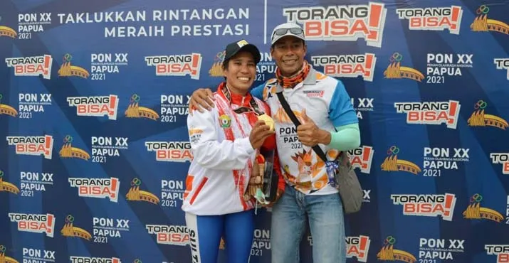 Dayumin, Pedayung Putri Sultra Raih Emas di PON Papua