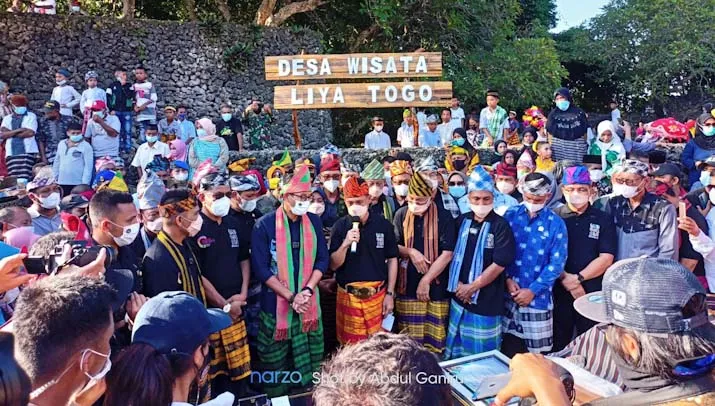 Dihadapan Menparekraf, Haliana Paparkan Potensi Komoditas Laut Desa Wisata Liya Togo