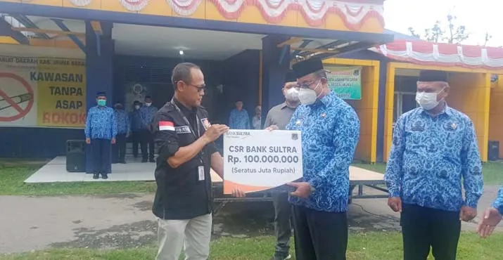 Bank Sultra Cabang Pembantu di Mubar Beri Dana CSR Rp100 Juta