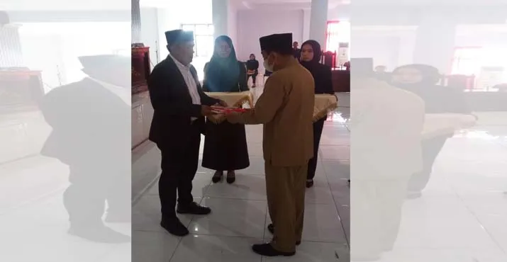 DPRD Butur Gelar Rapat Paripurna Penyerahan Dokumen APBD 2022