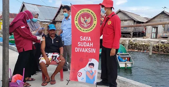 Empat Hari Gelar Vaksinasi, BIN Sultra Lebihi Target Hingga 10.450 Orang