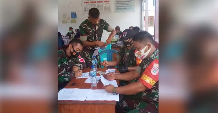 Tingkatkan Capaian Vaksinasi, Kodim 1429 Butur Turun Langsung ke Desa