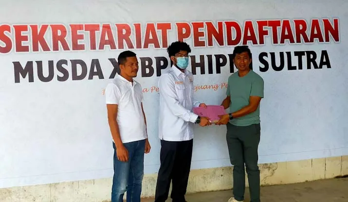 Putra Ali Mazi Alvin Akawijaya Putra Ikut Daftar Calon Ketua HIPMI Sultra
