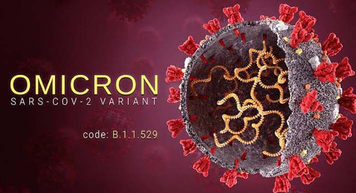 Ilustrasi virus Omicron