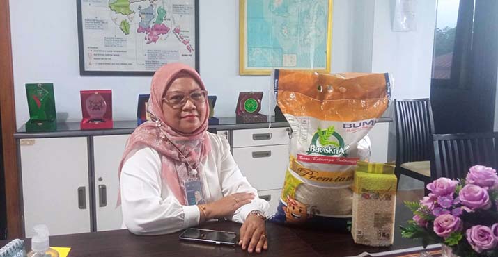 Pimpinan Wilayah Perum Bulog Sultra Siti Mardati Saing