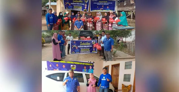 KNPI Bombana Salurkan Bansos ke Anak Yatim dan Janda Rentan