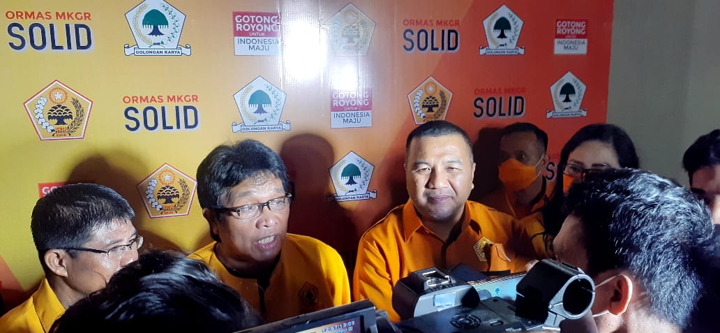 Ridwan Bae dan Ketua DPD I Golkar Sultra Solid Dukung AJP Maju Pilwali Kendari 2024