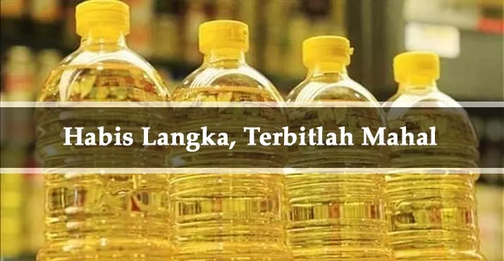 Ilustrasi minyak goreng mahal langka