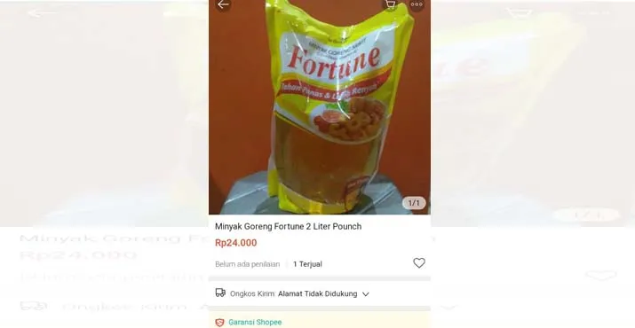 Harga Minyak Goreng di Marketplace Terbilang Murah Ditengah Kelangkaan